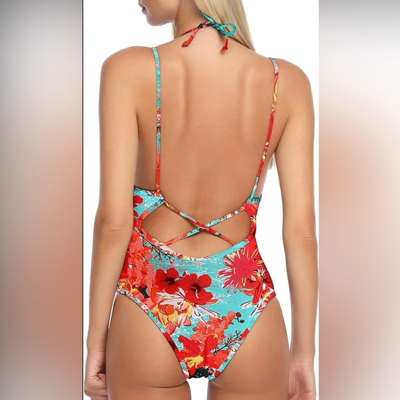🌸 RELLECIGA One Piece Floral Bathing Suit - Picture 2 of 3